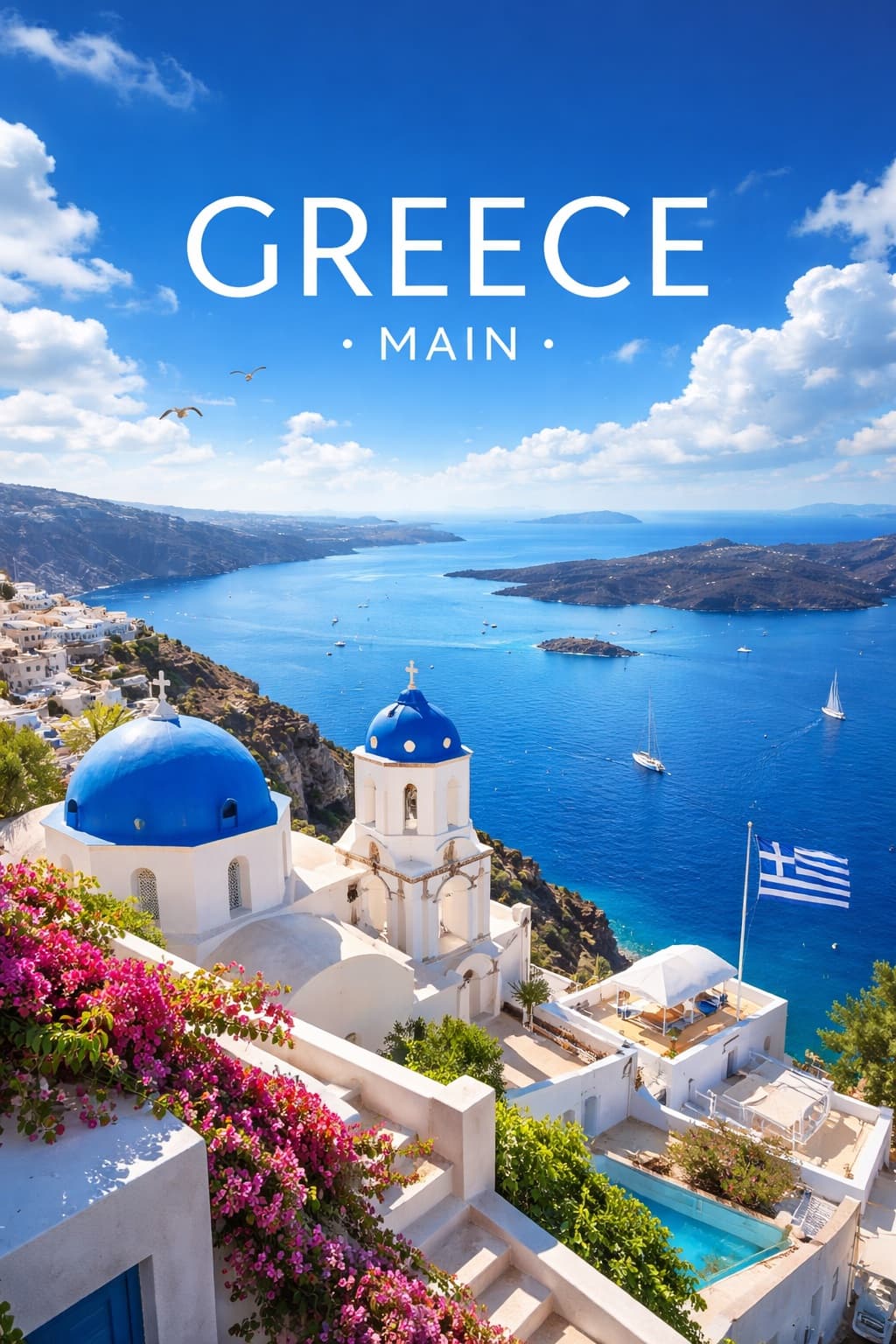 Greece background for business promotion